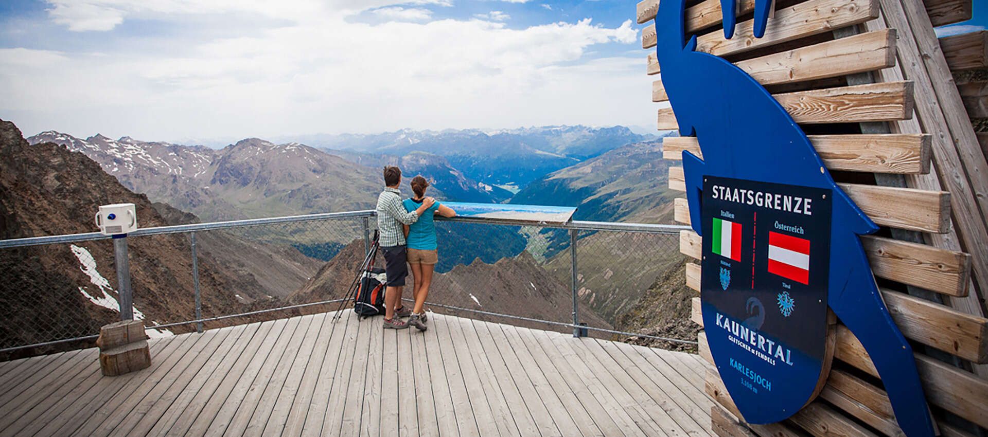 Kaunertal 3-Länderblick Plattform